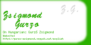 zsigmond gurzo business card